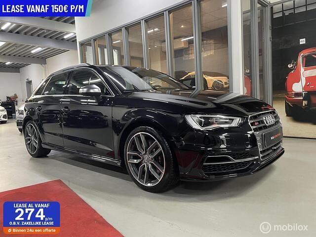 Zwart Gebruikt 2014 Audi S3 Sportback S-Line Hatchback | € 16.950 (Super prijs) - Afbeelding 1/4