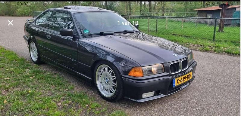 Zwart Gebruikt 1992 BMW 325 Coupé | € 10.500 - Afbeelding 1/4