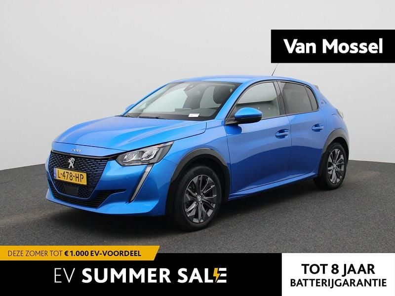 Blauw Gebruikt 2021 Peugeot e-208 Allure Hatchback | € 14.900 (Eerlijke prijs) - Afbeelding 1/4