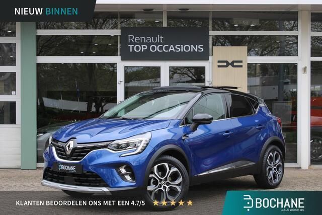 Twotone bleu iron (rqh) & noir étoilé (gne) Gebruikt 2024 Renault Captur Techno SUV | € 27.400 (Duur) - Afbeelding 1/4