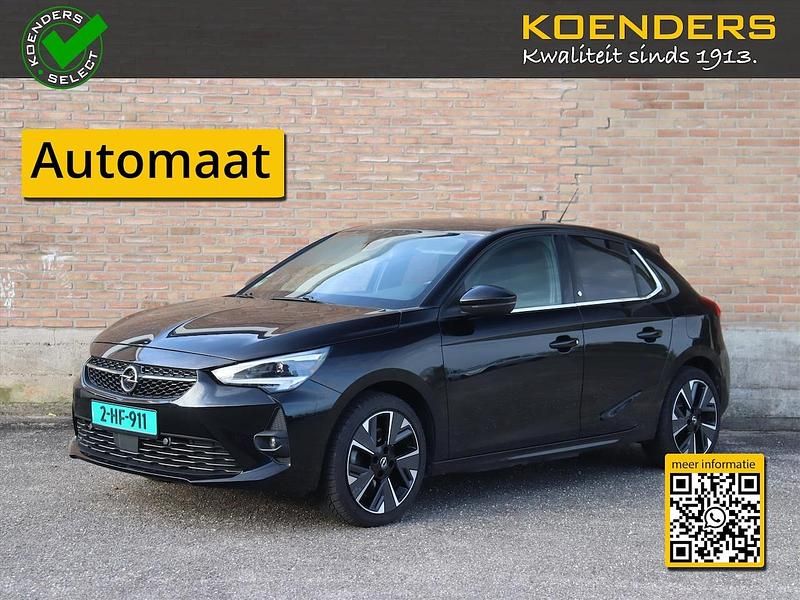 Zwart (metallic) Occasion 2021 Opel Corsa-e Ultimate Hatchback | € 15.945 - Afbeelding 1/4