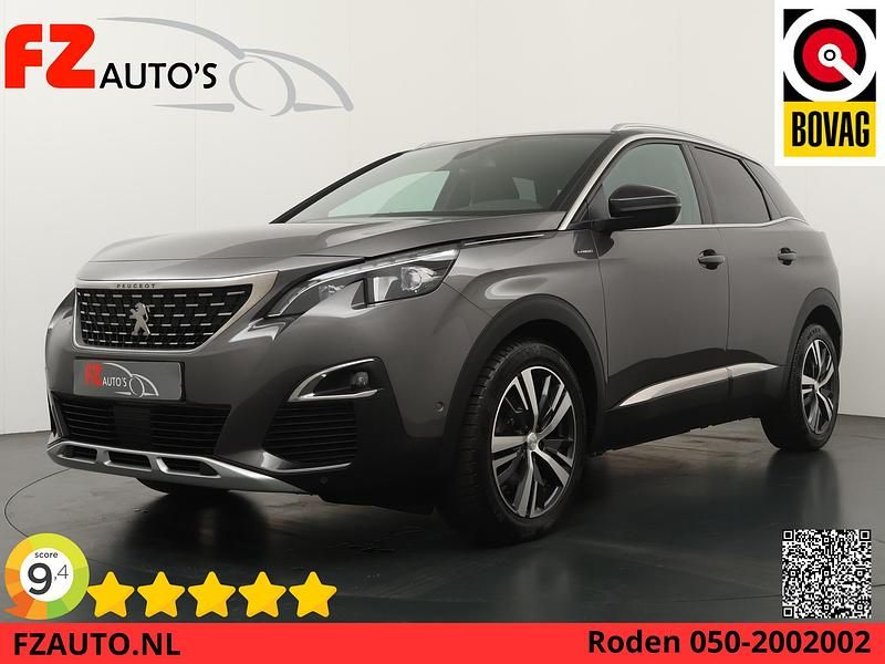 Grijs Occasion 2018 Peugeot 3008 GT-line SUV | € 18.445 (Eerlijke prijs) - Afbeelding 1/4