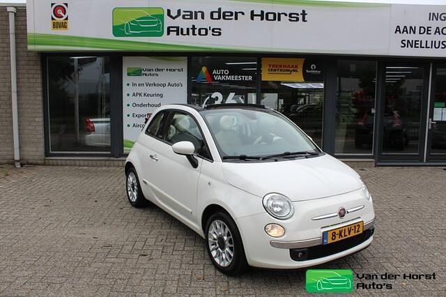 Wit Gebruikt 2013 Fiat 500 Lounge Cabriolet | € 5.950 (Goede deal) - Afbeelding 1/4