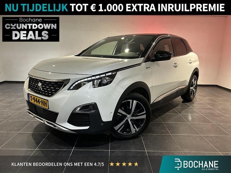 Wit Gebruikt 2020 Peugeot 3008 GT-line SUV | € 21.740 (Goede deal) - Afbeelding 1/4