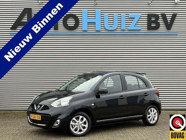 Zwart Gebruikt 2013 Nissan Micra Tekna Hatchback | € 7.990 (Eerlijke prijs) - Afbeelding 1/4