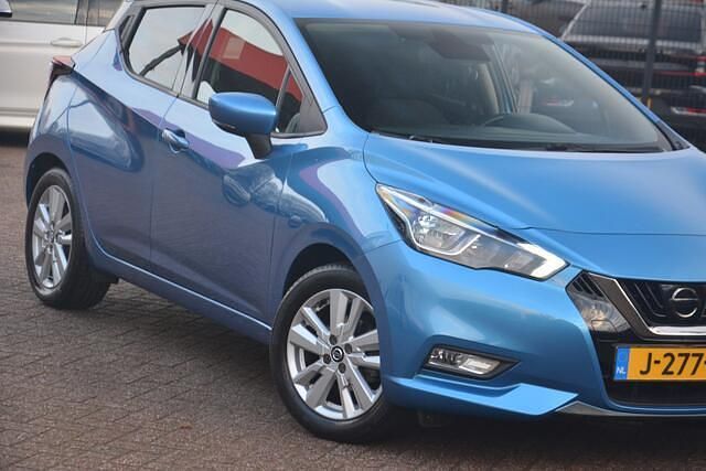 Occasion Nissan Micra N-Connecta 101 PK (74 kW) 2020 Blauw (metallic) Hatchback