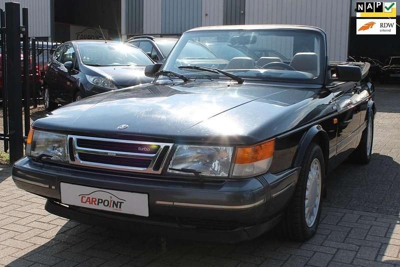 Zwart Gebruikt 1991 Saab 900 Cabriolet Cabriolet | € 14.900 - Afbeelding 1/4