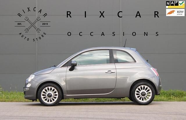 Grijs Gebruikt 2015 Fiat 500 Lounge Hatchback | € 6.440 (Eerlijke prijs) - Afbeelding 1/4