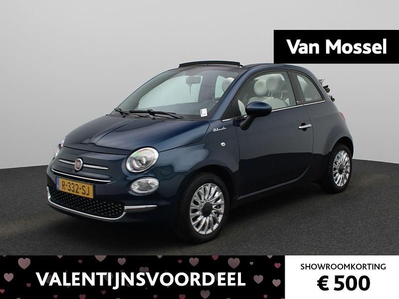 Blauw Occasion 2022 Fiat 500C Dolcevita Cabriolet | € 16.400 (Eerlijke prijs) - Afbeelding 1/4