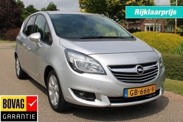 Grijs, metallic lak Gebruikt 2015 Opel Meriva Cosmo MPV | € 13.750 (Duur) - Afbeelding 1/4