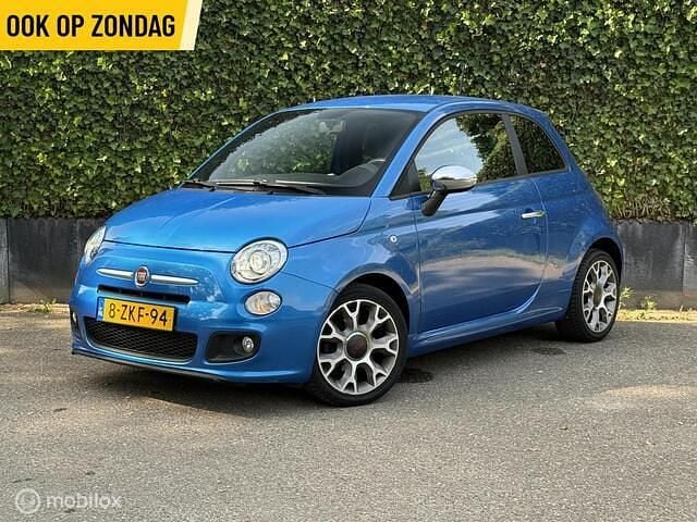Blauw Occasion 2015 Fiat 500S Hatchback | € 9.490 (Eerlijke prijs) - Afbeelding 1/4