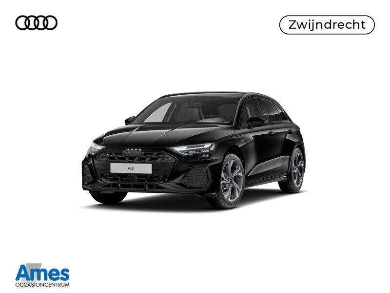 Zwart Nieuw 2025 Audi A3 Sportback e-tron Competition Sedan | € 52.995 - Afbeelding 1/4