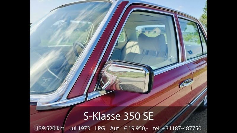 Occasion Mercedes 350 SE 200 PK (147 kW) 1973 Rood Sedan