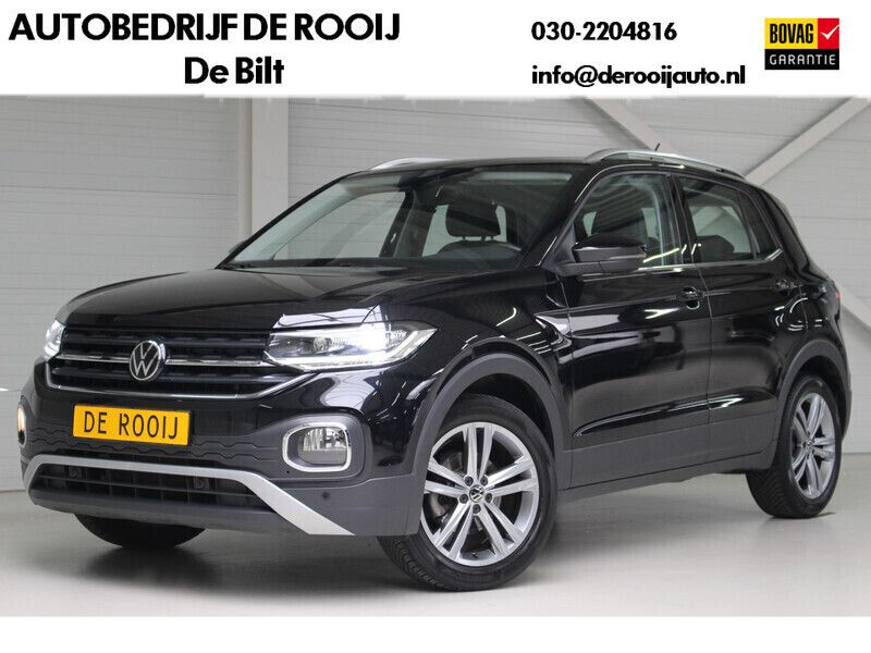 Zwart Gebruikt 2022 VW T-Cross Style SUV | € 26.795 (Eerlijke prijs) - Afbeelding 1/4