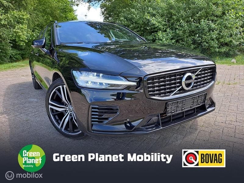 Zwart Gebruikt 2021 Volvo V60 R-Design Stationwagen | € 30.900 (Eerlijke prijs) - Afbeelding 1/4