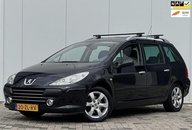 Zwart Gebruikt 2008 Peugeot 307 Premium Stationwagen | € 4.800 - Afbeelding 1/4