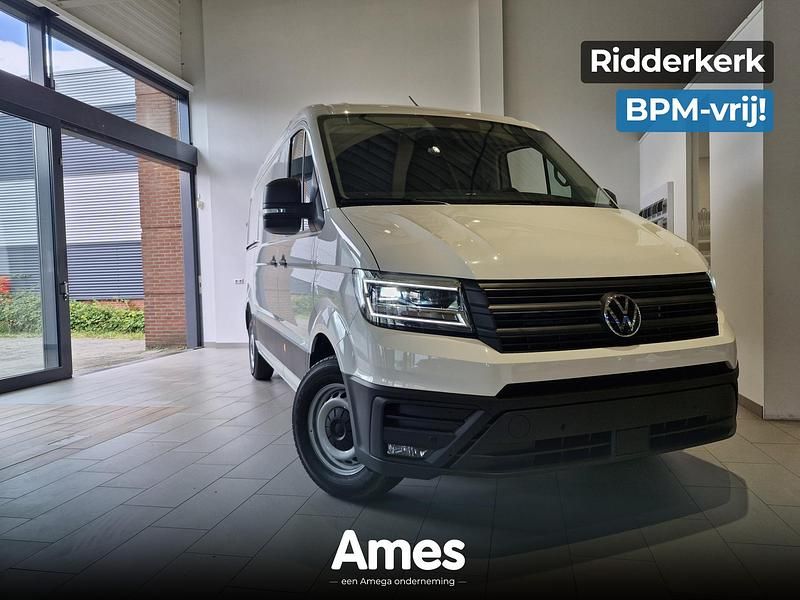 Wit Nieuw 2024 VW Crafter Highline Van | € 33.995 - Afbeelding 1/4