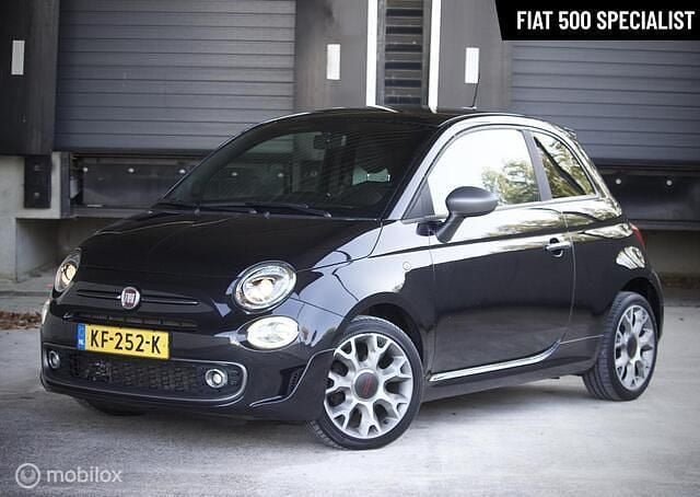Zwart Gebruikt 2016 Fiat 500S Sport Hatchback | € 8.995 (Eerlijke prijs) - Afbeelding 1/4