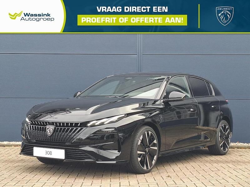 Zwart (metallic) Nieuw 2025 Peugeot 308 GTi Stationwagen | € 41.999 (Eerlijke prijs) - Afbeelding 1/4
