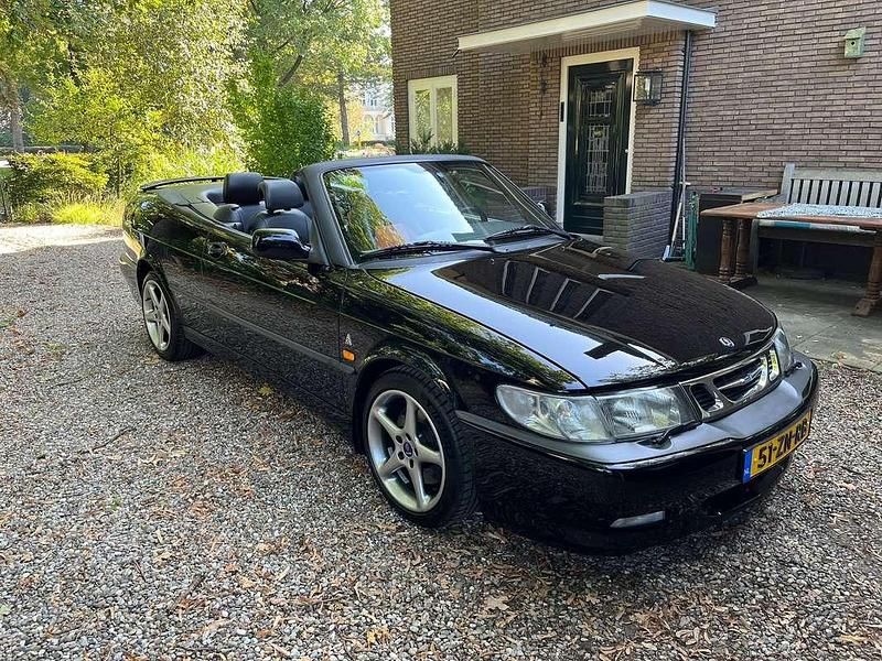 Zwart Gebruikt 2000 Saab 9-3 Cabriolet Cabriolet | € 14.990 - Afbeelding 1/4