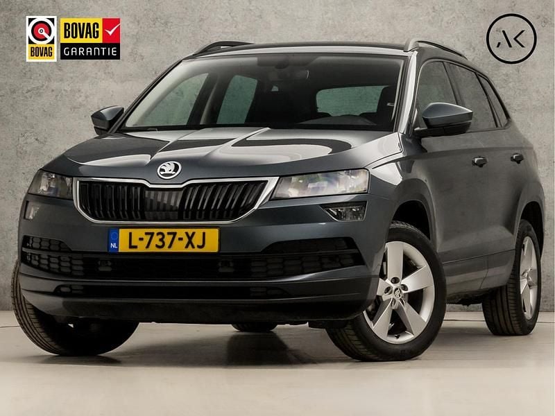 Grijs Gebruikt 2021 Skoda Karoq SportLine SUV | € 18.945 (Super prijs) - Afbeelding 1/4