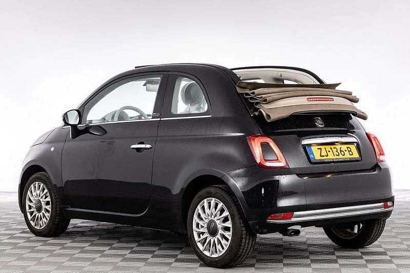Occasion Fiat 500C Lounge 86 PK (63 kW) 2019 Zwart Cabriolet