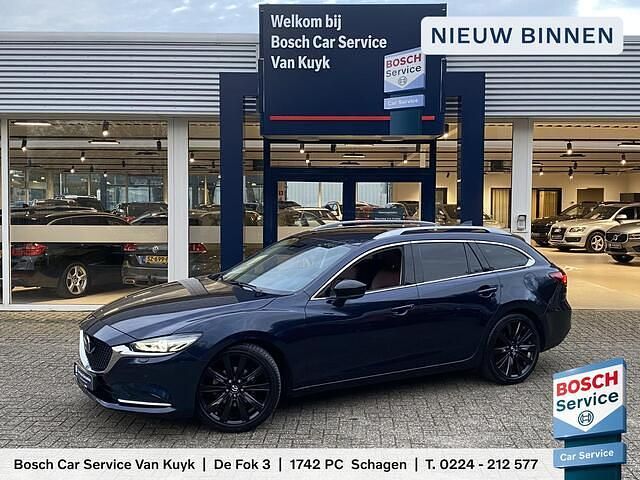 Blauw Occasion 2021 Mazda 6 Sportive Stationwagen | € 23.740 (Eerlijke prijs) - Afbeelding 1/4
