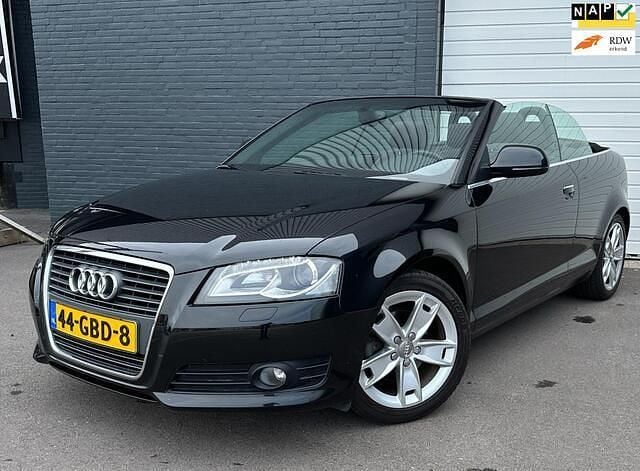 Zwart Gebruikt 2008 Audi A3 Cabriolet Ambition Cabriolet | € 6.999 (Eerlijke prijs) - Afbeelding 1/4