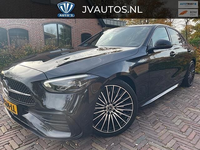Zwart Gebruikt 2021 Mercedes C300 AMG Sedan | € 37.950 (Super prijs) - Afbeelding 1/4