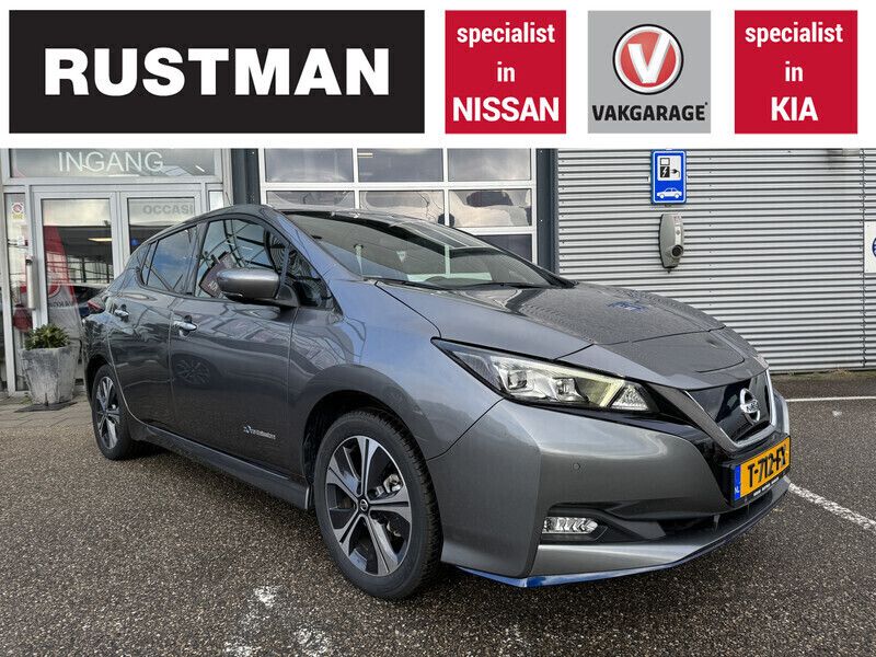 Grijs Gebruikt 2019 Nissan Leaf Tekna Hatchback | € 17.950 (Iets duurder) - Afbeelding 1/4