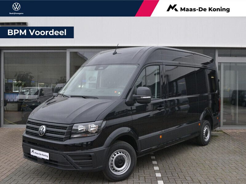 Zwart Nieuw 2024 VW Crafter Trendline Van | € 43.890 - Afbeelding 1/4