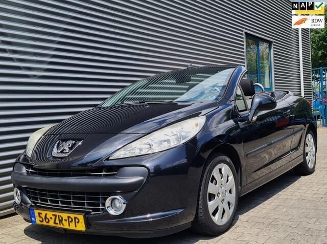 Zwart Gebruikt 2008 Peugeot 207 CC Cabriolet | € 2.995 (Goede deal) - Afbeelding 1/4