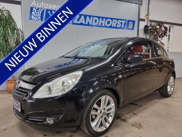 Zwart Gebruikt 2008 Opel Corsa Enjoy Hatchback | € 3.995 (Duur) - Afbeelding 1/4