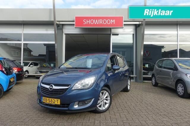 Blauw, metallic lak Gebruikt 2016 Opel Meriva Edition MPV | € 8.990 (Eerlijke prijs) - Afbeelding 1/4