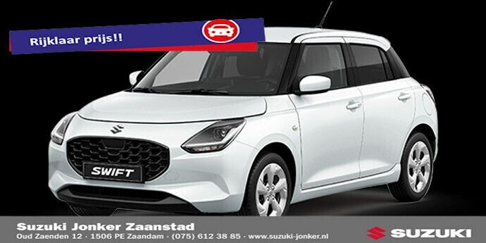 Wit Nieuw 2025 Suzuki Swift Hatchback | € 22.698 (Eerlijke prijs) - Afbeelding 1/3
