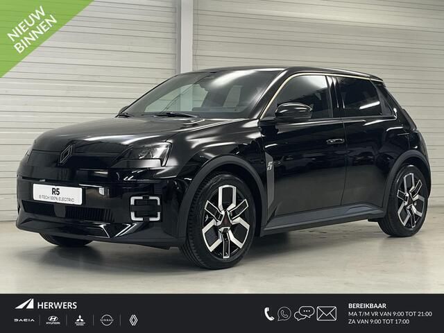 Zwart Nieuw 2025 Renault R5 Komfort Hatchback | € 33.373 (Eerlijke prijs) - Afbeelding 1/4