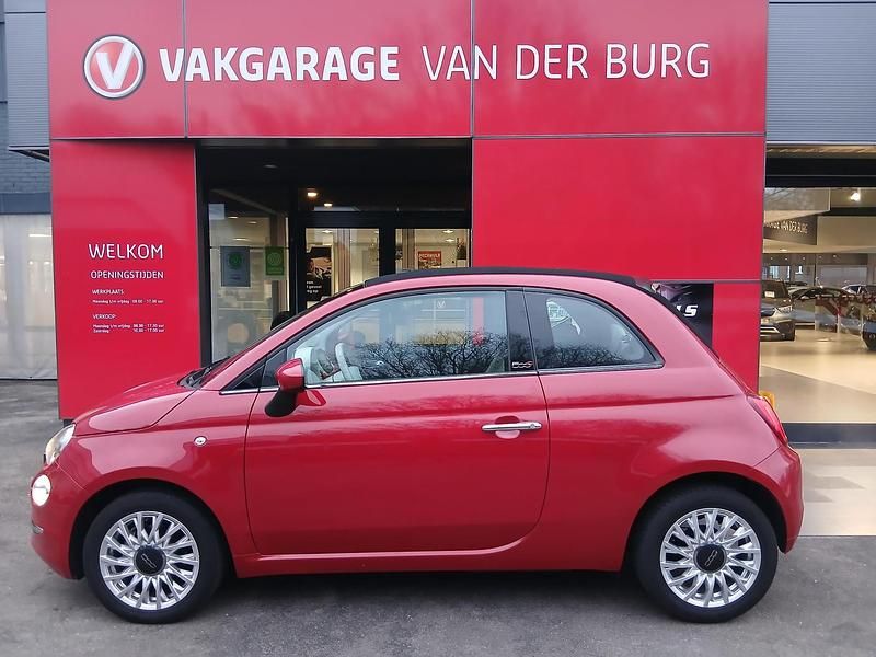 Occasion Fiat 500C Lounge 86 PK (63 kW) 2019 Rood Cabriolet