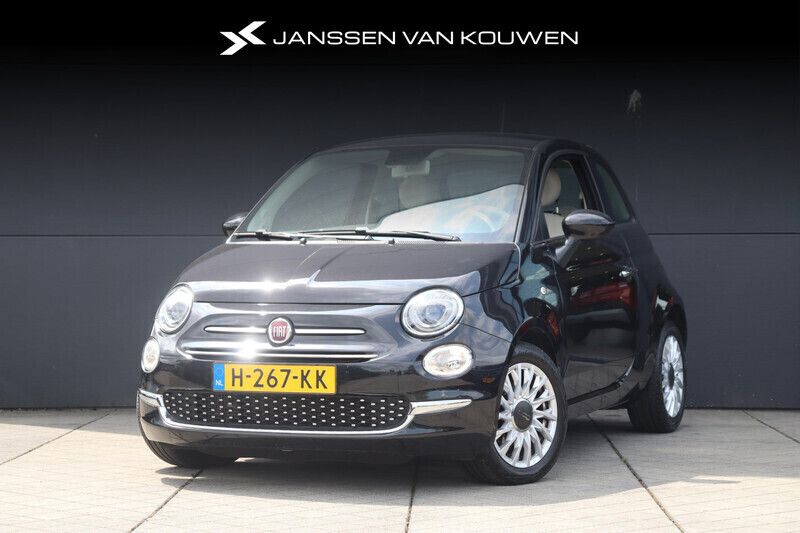 Zwart Gebruikt 2020 Fiat 500 Lounge Hatchback | € 12.445 (Eerlijke prijs) - Afbeelding 1/4