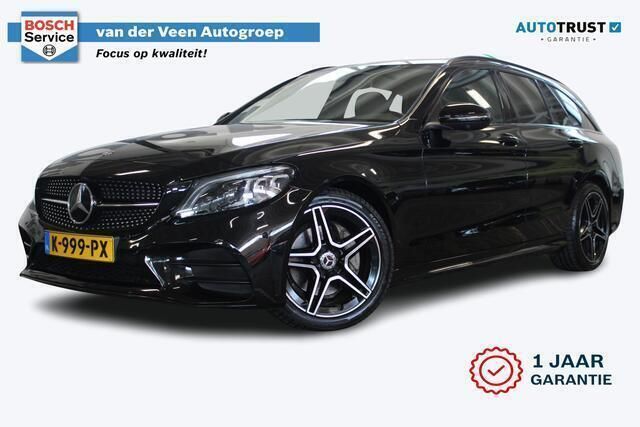 Zwart Gebruikt 2021 Mercedes C200 Business Stationwagen | € 29.450 (Eerlijke prijs) - Afbeelding 1/4