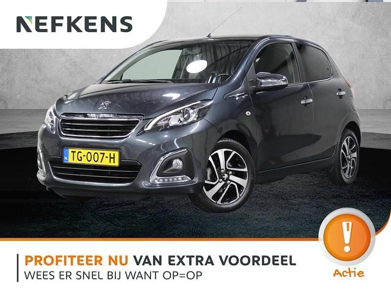 Grijs Gebruikt 2018 Peugeot 108 Allure Hatchback | € 9.825 (Eerlijke prijs) - Afbeelding 1/4