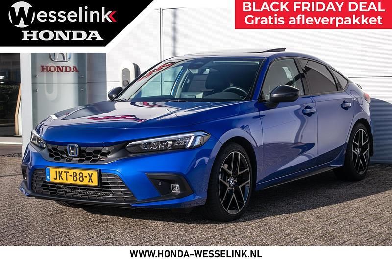 Blauw (metallic) Gebruikt 2022 Honda Civic Advance Hatchback | € 35.950 (Duur) - Afbeelding 1/4