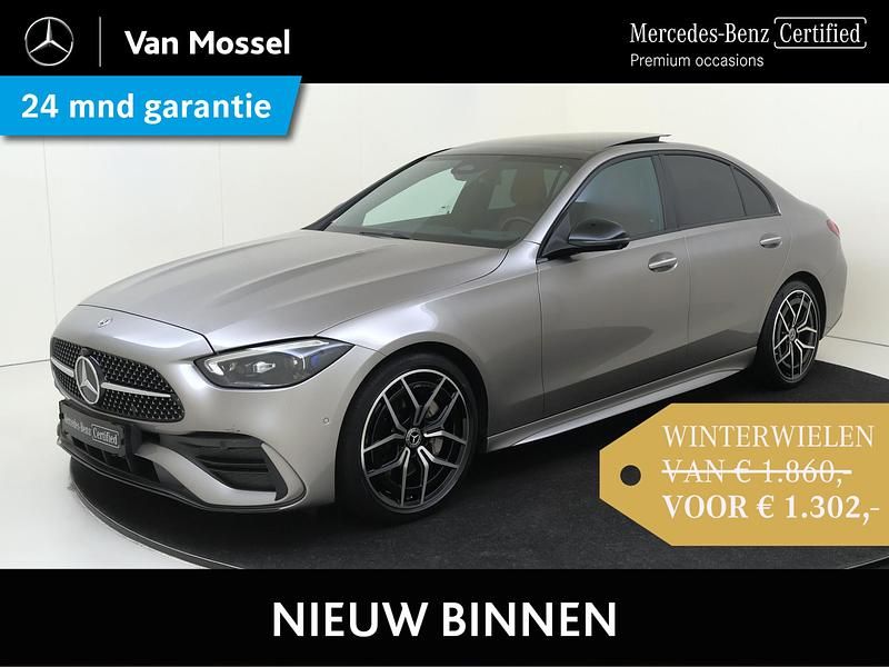 Grijs Gebruikt 2021 Mercedes C200 AMG Line Premium Plus Sedan | € 44.945 (Duur) - Afbeelding 1/4