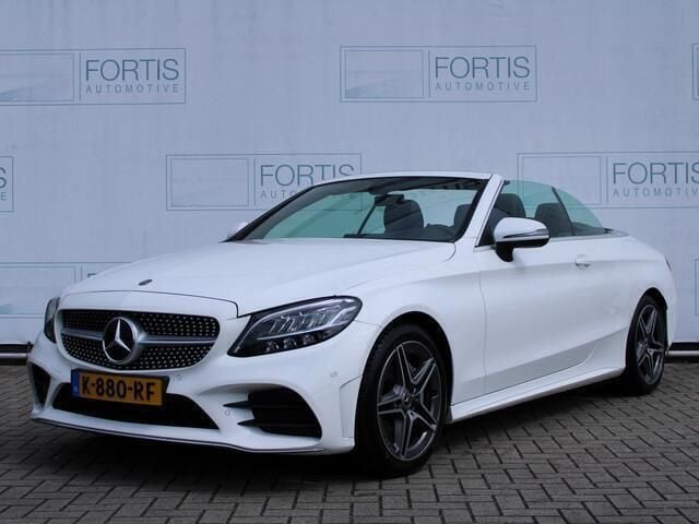 Wit Gebruikt 2020 Mercedes C180 Sport Edition Cabriolet | € 34.900 (Eerlijke prijs) - Afbeelding 1/4