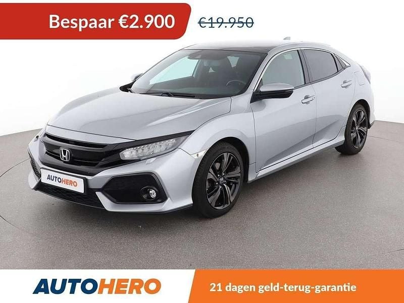 Grijs Gebruikt 2018 Honda Civic Executive Hatchback | € 17.249 (Super prijs) - Afbeelding 1/3