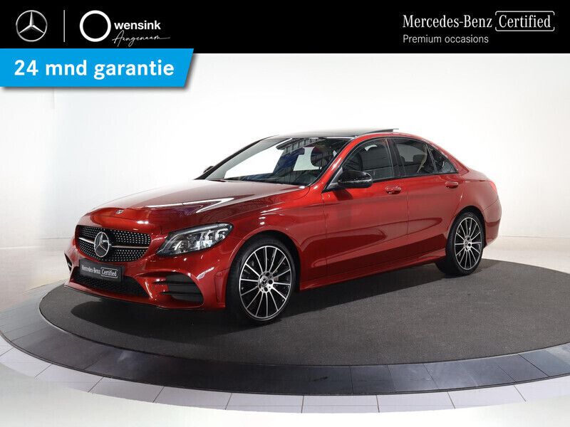 Rood Gebruikt 2020 Mercedes C180 Premium Sedan | € 33.850 (Iets duurder) - Afbeelding 1/4