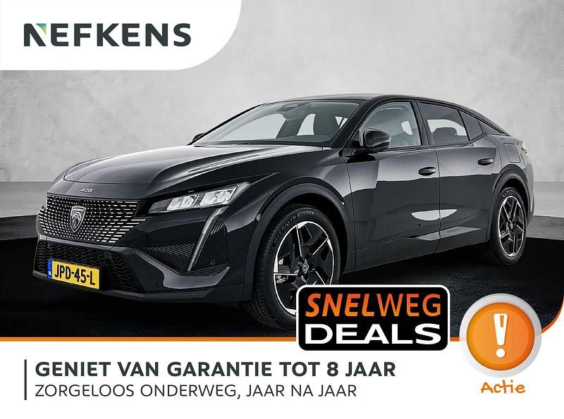 Zwart Nieuw 2025 Peugeot 408 Allure Hatchback | € 45.210 (Iets duurder) - Afbeelding 1/4