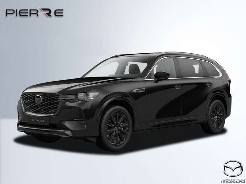 Zwart Nieuw 2025 Mazda CX-80 Homura-Line SUV | € 71.040 (Iets duurder) - Afbeelding 1/1