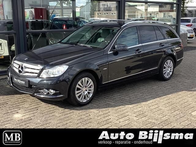 Zwart Gebruikt 2011 Mercedes C200 Elegance Stationwagen | € 10.995 (Eerlijke prijs) - Afbeelding 1/4