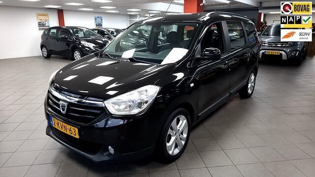 Zwart Occasion 2013 Dacia Lodgy Prestige MPV | € 6.750 (Iets duurder) - Afbeelding 1/4