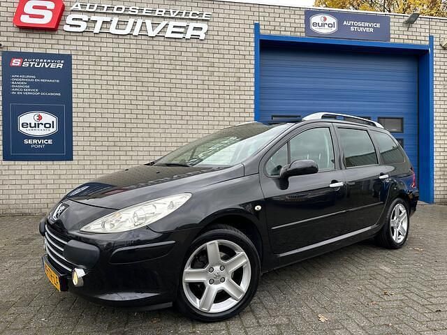 Zwart Gebruikt 2007 Peugeot 307 Stationwagen | € 4.250 - Afbeelding 1/4